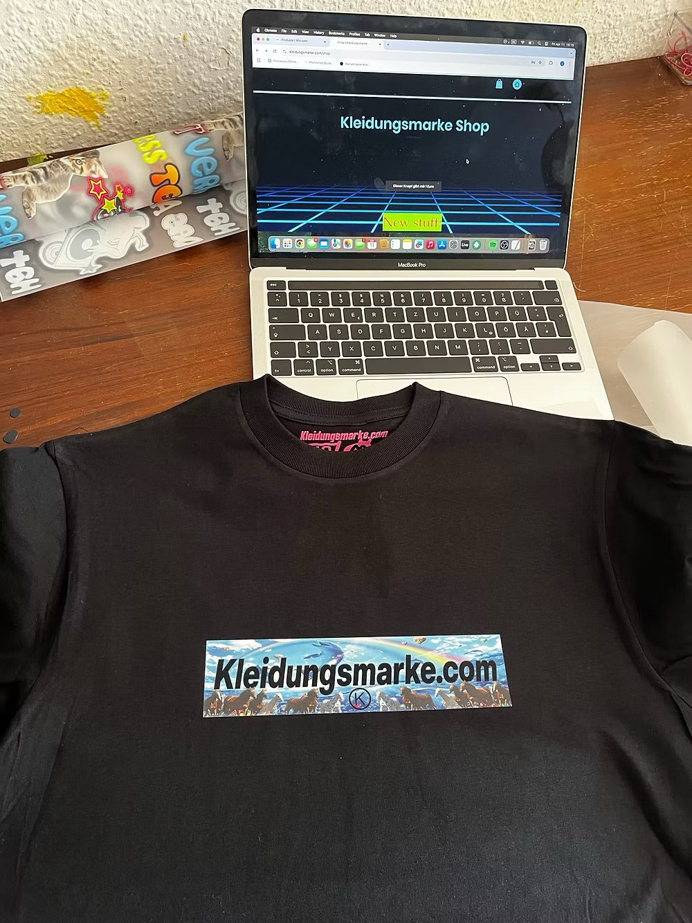 Kleidungsmarke Boxlogo Tshirt