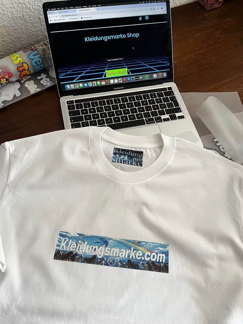 Kleidungsmarke Boxlogo Tshirt